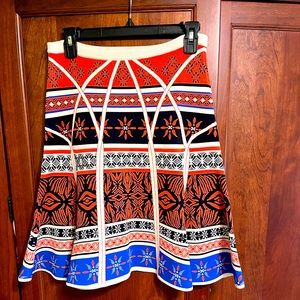 DVF Tropical Print Knit Skirt